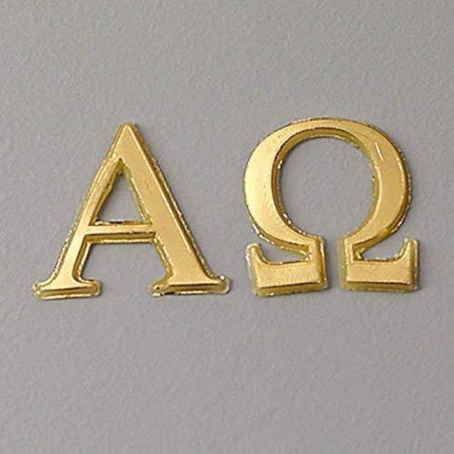 Efco Wachsdeko Alpha + Omega 22 mm 2 teilig Gold brillant