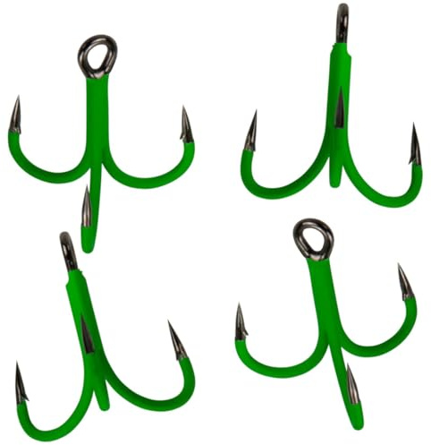 Madcat A-Static Treble 6X Hooks - 4 Wallerdrillinge, Größe:1/0