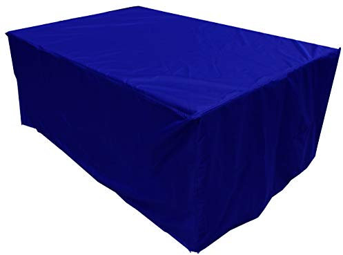 Kaufpirat Premium Abdeckplane 220x140x75 cm Essbank Sitzbank Holzbank Gartenmöbel Gartentisch Hülle Abdeckung Haube Schutzhülle Abdeckhaube 900 D, 500 g/m², 6.000 mm Wasserbeständigkeit Dunkelblau