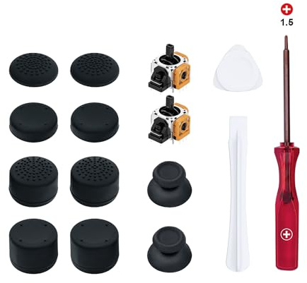 Wigearss 15 in 1 Kit di Joystick Analogico di Ricambio di Riparazione per Controller PS5