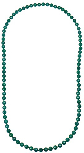 ELEDORO Edelstein Kette Damen 80 cm Endloskette 8 mm Achat grün