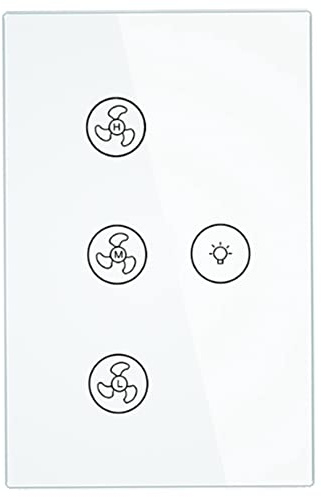 Faeymth Smart Ceiling Fan Light Lamp Wall Switch Smart Life/Tuya APP Remote Various Speed Control