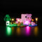 Juego de luces LED compatible con Lego Minecraft The Baby Pig House (no Lego), juego de iluminación LED compatible con Minecraft 21268 The Baby Pig House juguete creativo