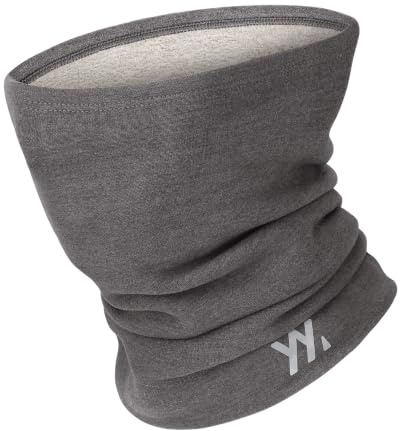 YANIKY Winter Warm Schlauchschal Damen Herren Fleece, Modal-Wolle Mix Schal Thermo Loop Schal Halswärmer, Winddicht Halstuch für Skifahren Fahrrad