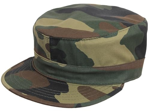 Woodland Camouflage Adjustable Fatigue Cap