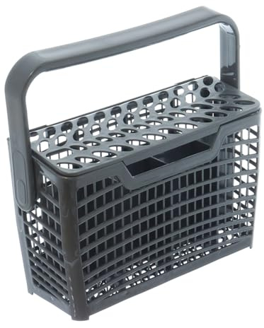 Hotpoint Panier à couverts fin pour lave-vaisselle avec poignée (8 compartiments – 245 mm x 230 mm x 85 mm)