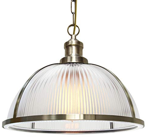 Long Life Lamp Company Antique Brass Vintage Pendant Light Industrial Retro Glass Ceiling Light Shade Factory Classic M0118
