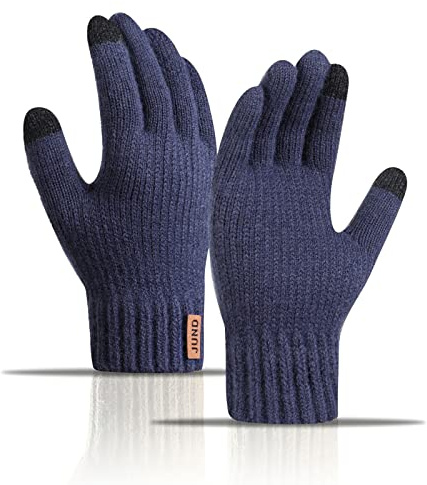 AYPOW Winter Warm Knit Gloves, Touch Screen Fashion Slouchy Thermal Fleece Lined Stretchy Gloves for Men and Women Outdoor Sports Activities Running Cycling Hiking Driving Working