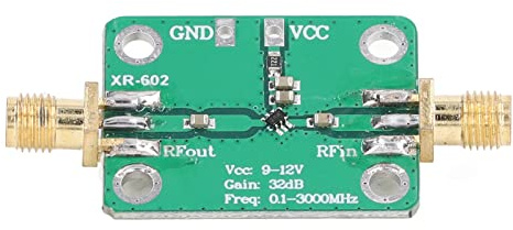 BORDSTRACT Low Noise Amplifier, 0,1‑3000 MHz 32 DB High Gain Low Power HF-Verstärkermodul, Mikrowellen-Amateurfunk 9‑12 V