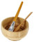 LALADEFIEE 1set Face Mask Mixing Tool Set Premium Bamboo Bowl Brush Spatula for Diy Skincare Easy to Clean Home Salon Use