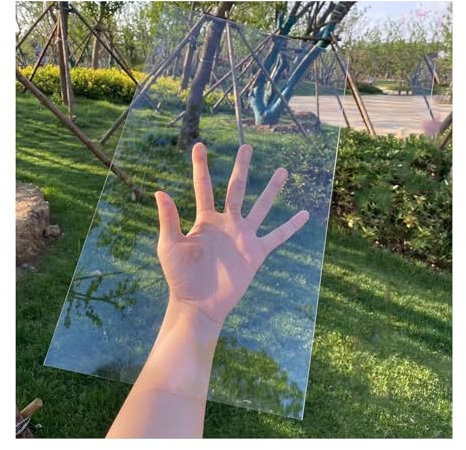 GOFQB Serre Polycarbonate, Couverture De Canopée Toiture Pergola Anti-UV Clear for La Canopée ， Abri D'auto, Facile À Couper(1.56x20m)