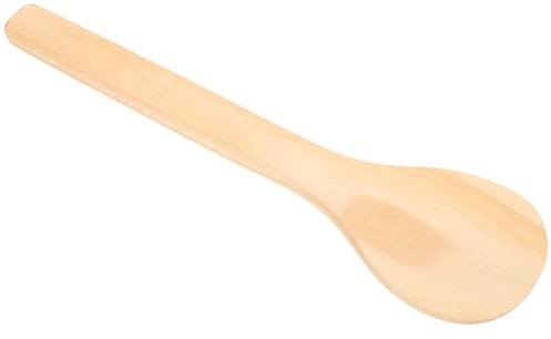 Didiseaon Spatola da Cucina in Legno 40 Cm, Cucchiaio da Cucina Rotondo per Riso, Paletta per Alimenti Resistente ai Graffi per Uso Domestico e Preparazione Sushi