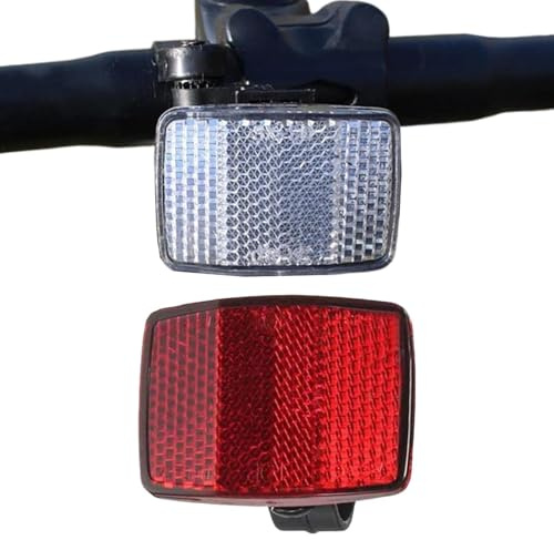 Générique Riflettori per biciclette per adulti, 2 pezzi, attrezzatura di sicurezza per bicicletta, riflettori di sicurezza per mountain bike, adatto per scooter, moto, mountain bike, strada, sentiero