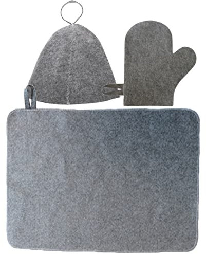VANZACK 1set Cappello Sauna Feltro Traspirante Set Completo Per Sauna Con Cuscinetto Protettivo Accessori Pratici Per Donne Per Allungare Di Relax