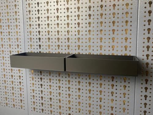 Boîte de rangement, 400 mm, pour paroi perforée Küpper et perforation européenne de 45 mm, pour toutes les parois perforées, 400 mm (2 x 200))