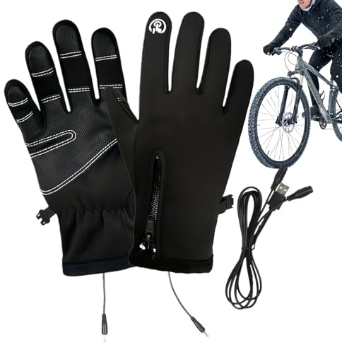 Uppvärmda handskar för män - 3 nivåer pekskärm USB uppladdningsbara vinterartiklar - uppvärmda vinterhandskar - för skidåkning snowboard camping vandring daglig användning och arbete