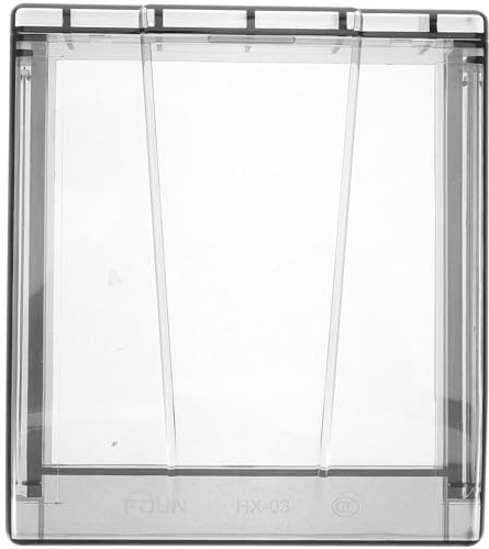 WATIIFUFU Copertura per Presa Elettrica Adesiva in Plastica Abs, Coperchio Protettivo Antischizzi per Bagno e Esterni, Scatola Copripresa Trasparente Installazione senza Attrezzi