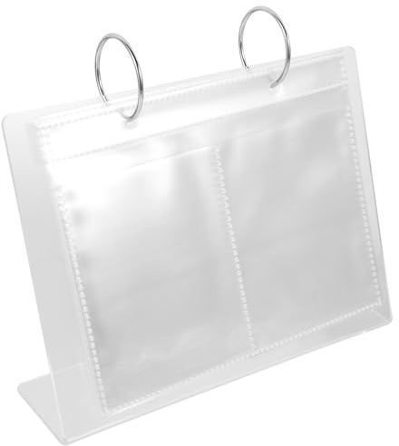 Outanaya Album pour Collectionner Autocollants D'ongles Grosse Capacité en Acrylique Léger et Facile à Transporter pour Présenter Nail Art Individuellement