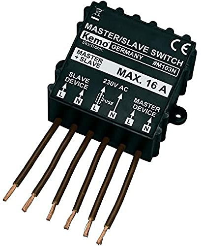 KEMO M103N - Interruptor y regulador de intensidad, color negro