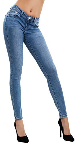 Toocool - Jeans Donna Pantaloni Skinny Slim Elasticizzati Push up Aderenti Nuovi M5780 [L,BH6075 Jeans Chiaro]