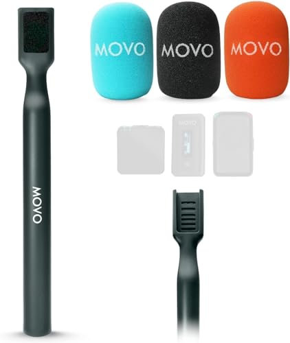 Movo WMX-HM Adattatore per microfono wireless portatile per sistemi wireless Mini e WMX-2 - Compatibile con DJI Mic, Rode Wireless GO, Hollyland Lark e altri - Supporto per microfono portatile