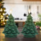 Eldnacele Christmas Flameless Candles With 6H Timer, Real Wax Flickering LED Battery Operated Fake Candles, Tree Shaped for Home Décor and Decoration