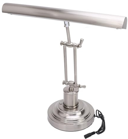 Plyisty Piano Light Lamp for Upright Piano, 12W LED Table Lamp with Brightness Adjustable 3000K to 6000K, Music Stand Light for Piano, Home Office (Champagne)