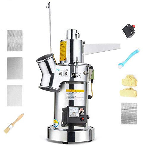 Mulino elettrico oscillante per cereali da 2500 W, micrograno ad alta velocità, mulino per erbe aromatiche, spezie, farina, macchina per polvere, chicchi di caffè, spezie, erbe, noci, miscelatore per