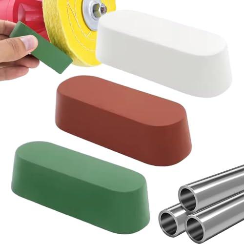 Qkbuza Lucidante | Pasta antiruggine come set da 3 pezzi – Pasta lucidante – per orologio gioielli auto posate fornello lavello rubinetto