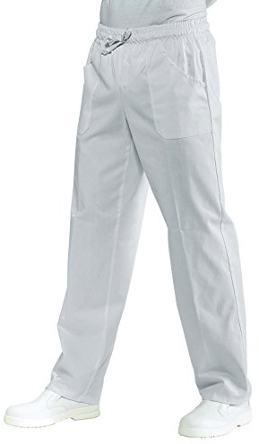 Isacco 044000C Pantalone con Elastico, Taglia 5XL, Bianco