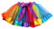 HaimoBurg Mädchen Kinder Regenbogen Tüllrock Tütü Tutu Ballettrock Tanzkleid Ballettkleid Ballettröckchen Rock Clubwear (2-5 Jahre)