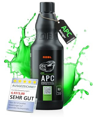 ADBL APC (500ml) - Detergente multiuso per interni ed esterni - Rimuove efficacemente sporco, grasso e impurità - Sicuro per plastica, vinile, tessuto e superfici verniciate - Detergente multiuso