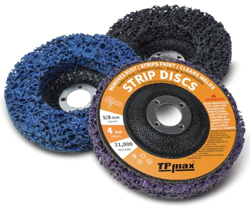 3 Pièces Disques de Nettoyage 100 mm, Dérouillant Disque Abrasif pour Meuleuse d'Angle, CSD Disque pour Métal, Pierre, Bois et Plastique