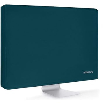 MOSISO Monitor Dust Cover 22, 23, 24, 25 inch Anti-Static Dustproof LCD/LED/HD Panel Case Computer Screen Protective Sleeve Compatible with iMac 24, 22-25 inch PC, Desktop and TV, Teal Green