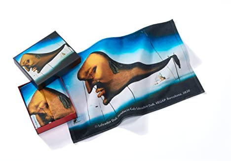 Musearta Unisex Gästehandtücher im 2er Set mit dem Motiv Sleep des Künstlers Salvador Dalí aus Baumwolle in der Größe 40x60 cm, GT2-SD-SL-V433116