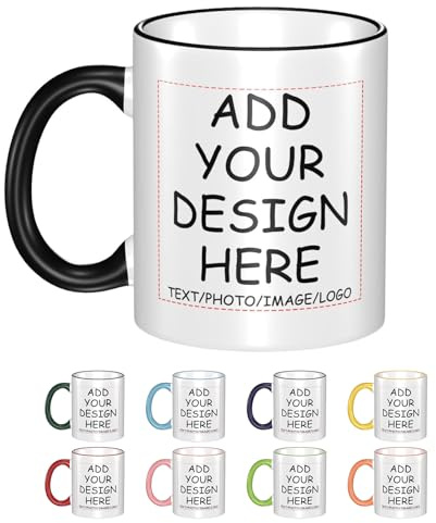 Tasse à café personnalisée Texte photo personnalisé ou logo Tasse en céramique Tasse à thé personnalisée de 11 oz Cadeau unique pour hommes et femmes Conception personnalisée avec image et mots