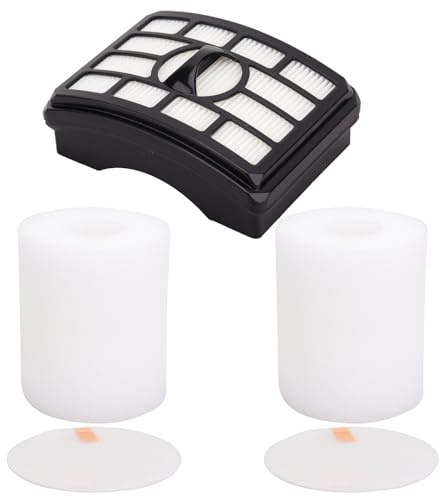 Vacuum Filters Replacement for Shark Rotator Professional Lift-Away NV500 NV501 NV502 NV503 NV505 NV510 NV520 NV552 ZU780 ZU782 ZU785 UV560, 1 HEPA Filter, 2 Foam & 2 Faux Felt Filter # XFF500&XHF500