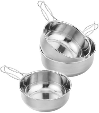HOODANCOS Multifunctional Foldable Stainless Steel Camping Bowls Lightweight Outdoor Tableware for Hiking Backpacking Picnic with Soup and Ramen Bowls Easy to Clean Portable Cookware