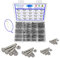 Rshuhx M3 M4 M5 M6 Viti e Dadi Set 304 Acciaio Inossidabile Esagonale con Bulloneria Bulloni e Dadi con Testa Esagonale per Industria Meccanica