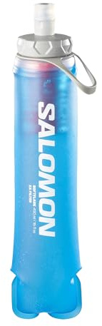 Salomon Soft FLASK XA FILTER, vikbar vattenflaska för löpning, trailrunning, vandring och utomhushydrering, klarblå, 490 ml