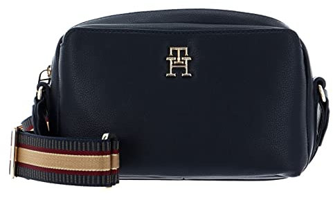 Tommy Hilfiger Damen Tommy Life Camera Bag AW0AW13136 Crossovers, Blau (Space Blue)