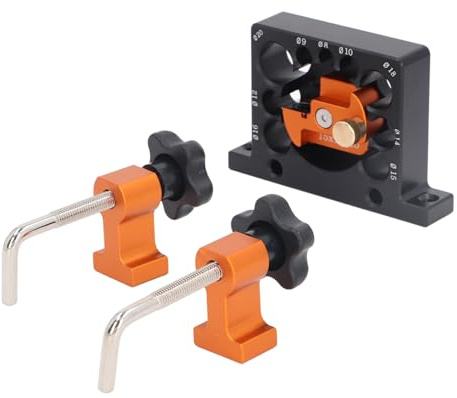 Creatore di Tasselli in Legno, Kit di Creatori di Tasselli Duri in Lega di Alluminio, Tacca Completa di Buon Isolamento con Clip per Perforazione Elettrica