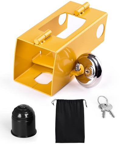 LAOYE Antivol Remorque Attelée Cadenas Remorque Non Attelée Antivol Caravane Attelage Verrou Remorque Voiture Serrure Remorque Attache Verrouillage