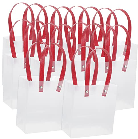 Ipetboom 10stücke Geburtstagsgeschenktüten Aus Plastik Transparente Party-süßigkeitentüten Verpackungstüten Für Partygeschenke Einkaufstüten Wiederverwendbare Merchandise-tüten