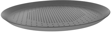 iplusmile Teglia Pizza Rotonda Antiaderente per Cottura Uniforme in Alluminio Spesso per Forno Vassoio da Forno Versatile per Pizza e Torte