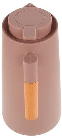 Mobestech Caraffa Termica 1l con Doppia Parete in Vetro, Brocca D'acqua Isolata con Manico e Coperchio, Bottiglia Termica per Bevande Calde e Fredde, per Casa e Campeggio