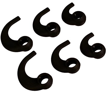 Far End Gear BudLoks Earphone Sport Grips for in-Ear and Ear Canal Earbuds, Black