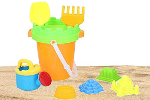 UMKYTOYS Beach Bucket And Spade Set Sand Toys For Kids (Orange Beach Ste)