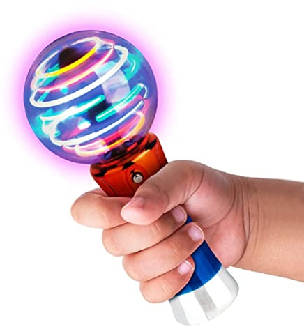 TBEONE Leuchtendes Ball-Spielzeug, leuchtender Spinnstab, Karnevalspreis blinkender LED-Stab rotierendes LED-Spielzeug, lustiger Geburtstagsparty-Gastgeschenk für Kinder