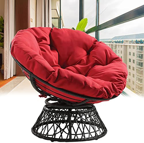 Gruytoie Cuscini per sedie Rotondi Papasan, Cuscino per Sedia Papasan, Cuscino per Poltrona Papasan, Cuscino per Sedia a Dondolo Impermeabile all'aperto, Cuscino per Sedile Confortevole